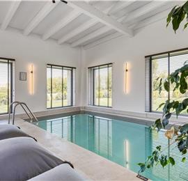 5 bedroom luxury seaside villa with indoor & outdoor pool, near Acharavi, sleeps 10